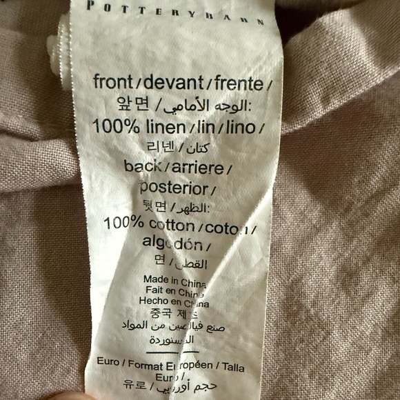 Pottery Barn European Flax Linen Waffle Duvet Cover - Picture 8 of 8